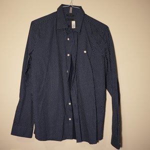 RW&CO Large Slim Fit Blue Shirt